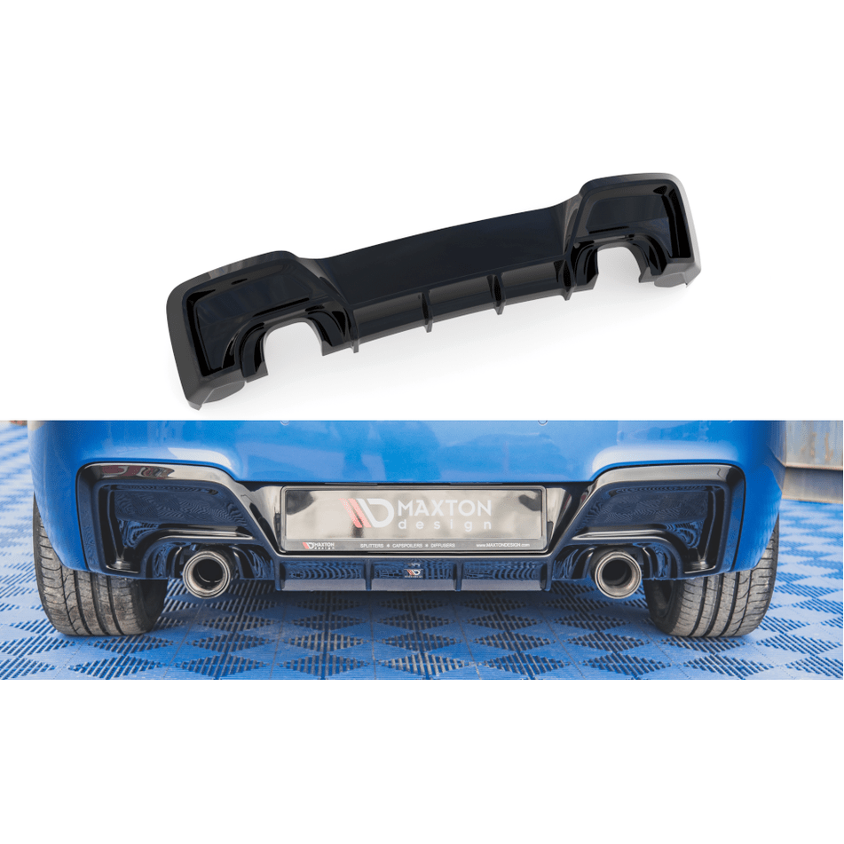 Diffuser - BMW F20 / F21 - Hoogglans Zwart - M135I - Maxton Design | 2011-2015 - Beamerstyling.nl