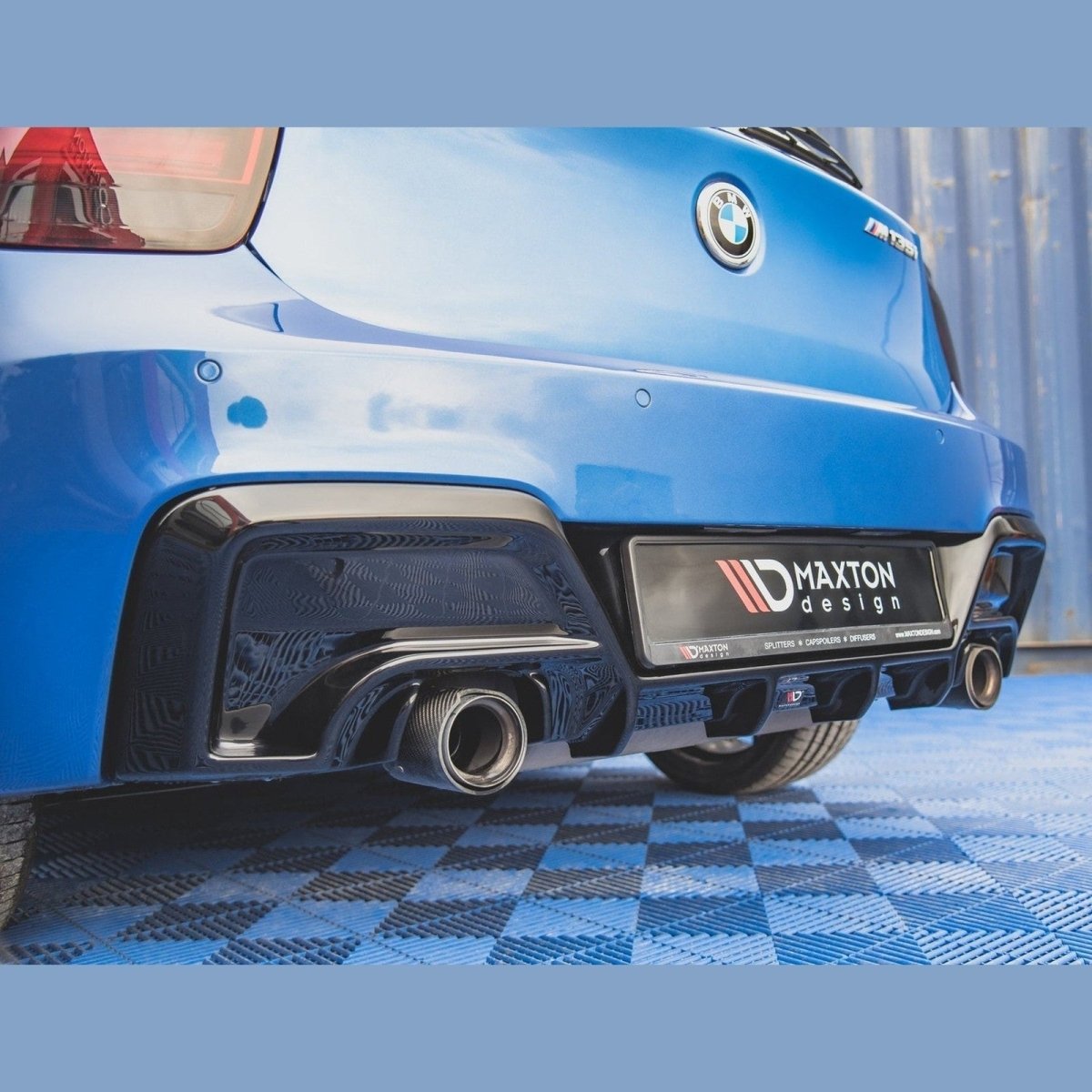 Diffuser - BMW F20 / F21 - Hoogglans Zwart - M135I - Maxton Design | 2011-2015 - Beamerstyling.nl