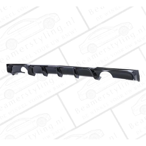 Diffuser - BMW F30 / F31 - M Performance Look - 335i/340i - Hoogglans Zwart | 11-19 - Beamerstyling.nl