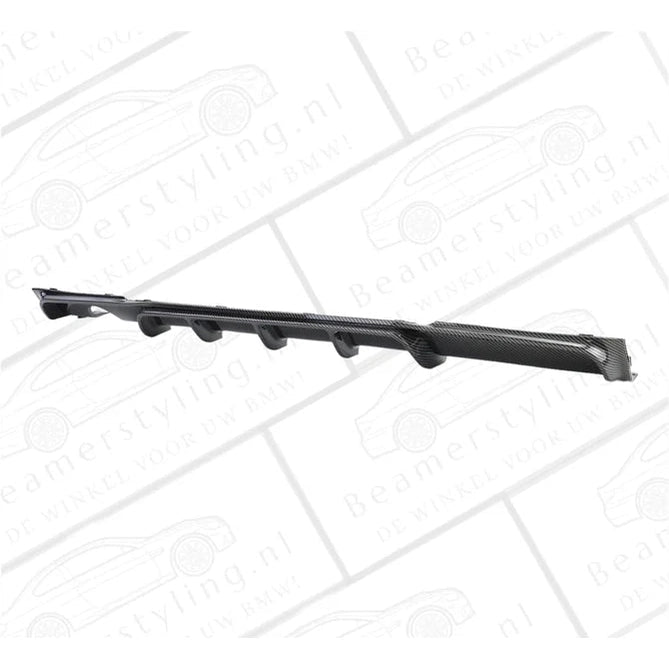 Diffuser - BMW F30 / F31 - M Performance Look - Carbon Look - 1 Uitlaat Links - Beamerstyling.nl