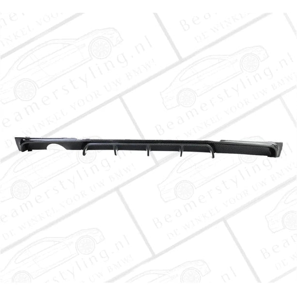 Diffuser - BMW F30 / F31 - M Performance Look - Carbon Look - 1 Uitlaat Links - Beamerstyling.nl
