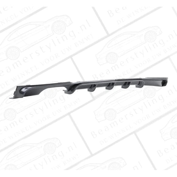 Diffuser - BMW F30 / F31 - M Performance Look - Carbon Look - 2 Uitlaten Links - Beamerstyling.nl