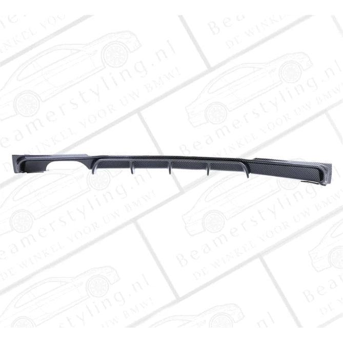 Diffuser - BMW F30 / F31 - M Performance Look - Carbon Look - 2 Uitlaten Links - Beamerstyling.nl