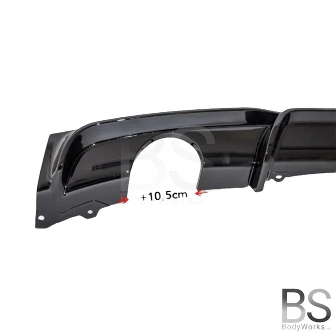 Diffuser - BMW F30 / F31 - M Performance Look - Hoogglans Zwart - 1 Links | 11-19 - Beamerstyling.nl