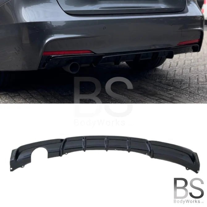 Diffuser - BMW F30 / F31 - M Performance Look - Hoogglans Zwart - 1 Links | 11-19 - Beamerstyling.nl