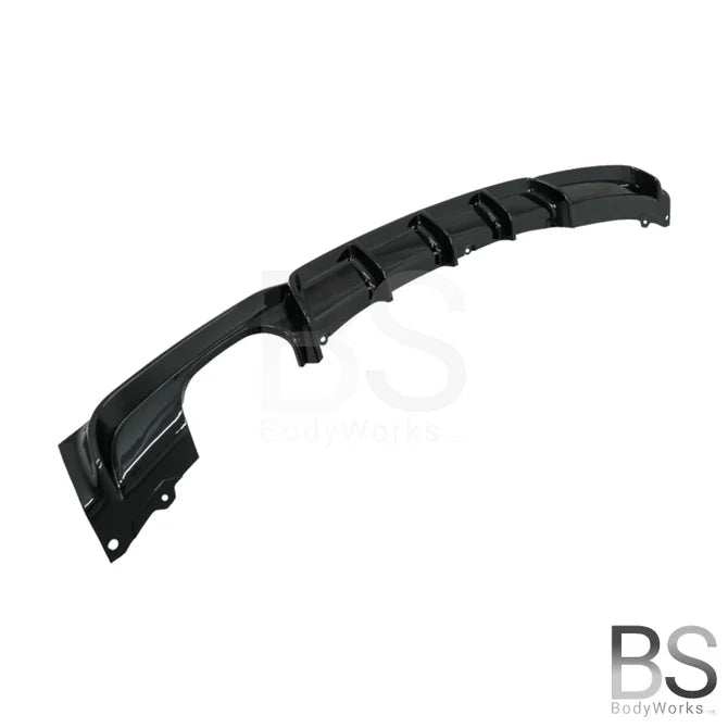 Diffuser - BMW F30 / F31 - M Performance Look - Hoogglans Zwart - 2 Uitlaten Links | 11-19 - Beamerstyling.nl