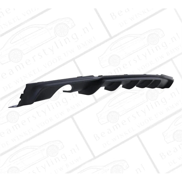 Diffuser - BMW F30 / F31 - M Performance Look - Mat Zwart - 1 Uitlaat Links - Beamerstyling.nl