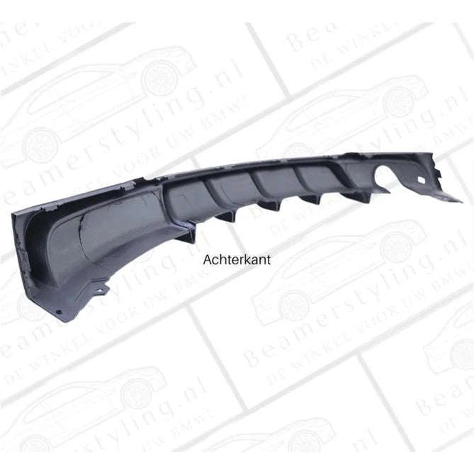 Diffuser - BMW F30 / F31 - M Performance Look - Mat Zwart - 1 Uitlaat Links - Beamerstyling.nl