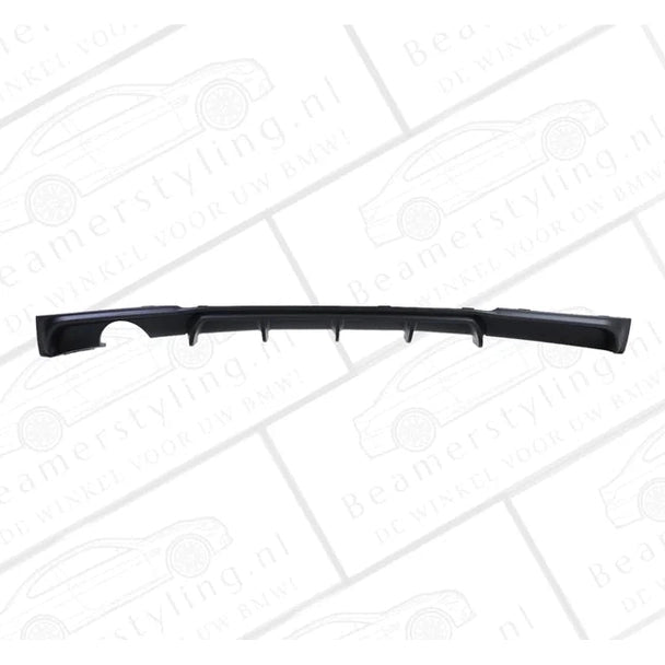 Diffuser - BMW F30 / F31 - M Performance Look - Mat Zwart - 1 Uitlaat Links - Beamerstyling.nl