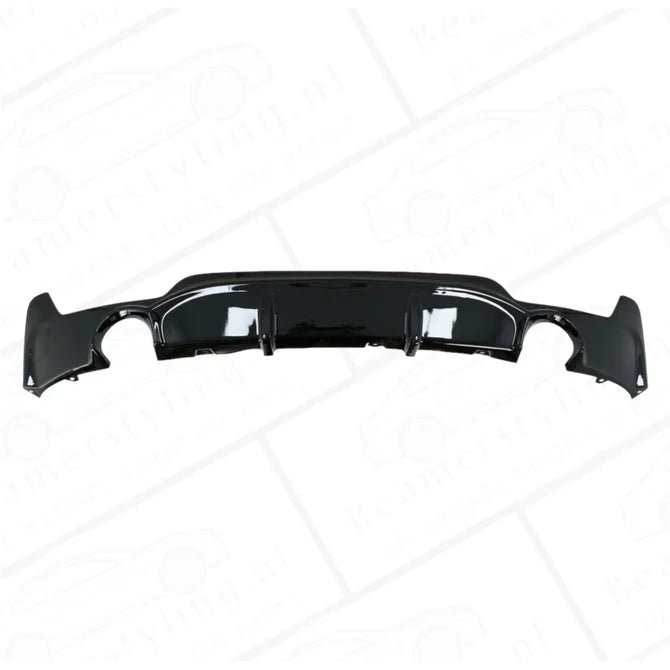 Diffuser - BMW F32 / F33 / F36 - 435I / 440I M Performance Optiek - Hoogglans Zwart - Beamerstyling.nl