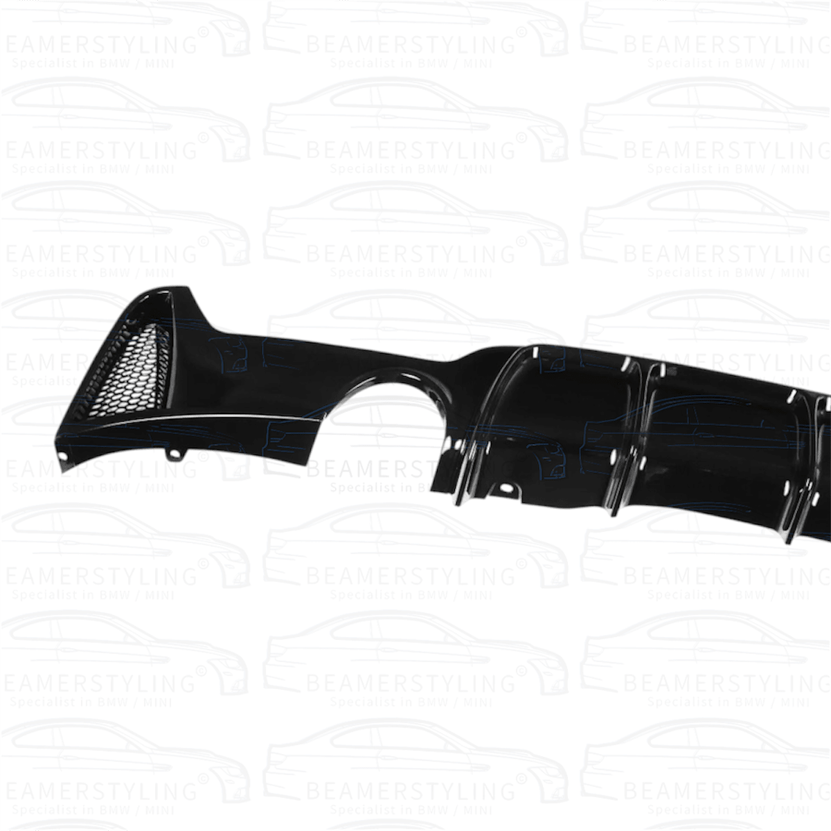 Diffuser - BMW F32 / F33 / F36 - M Performance Look - 435i/440i - Hoogglans Zwart | 13-21 - Beamerstyling.nl