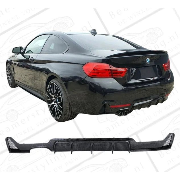 Diffuser - BMW F32 / F33 / F36 - Performance Look - Carbon Look - Beamerstyling.nl