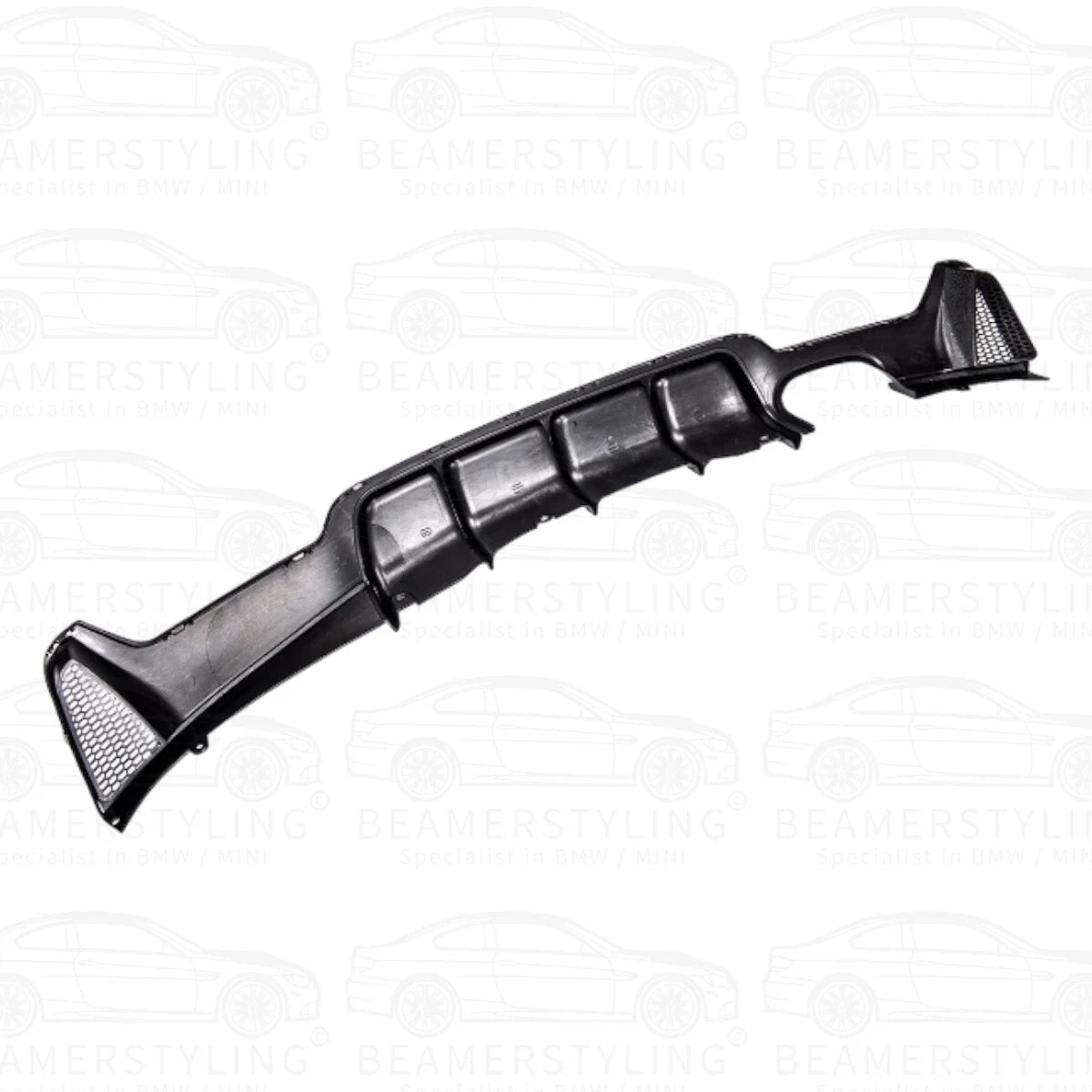 Diffuser - BMW F32 / F33 / F36 - Performance look - Hoogglans zwart | 13-21 - Beamerstyling.nl