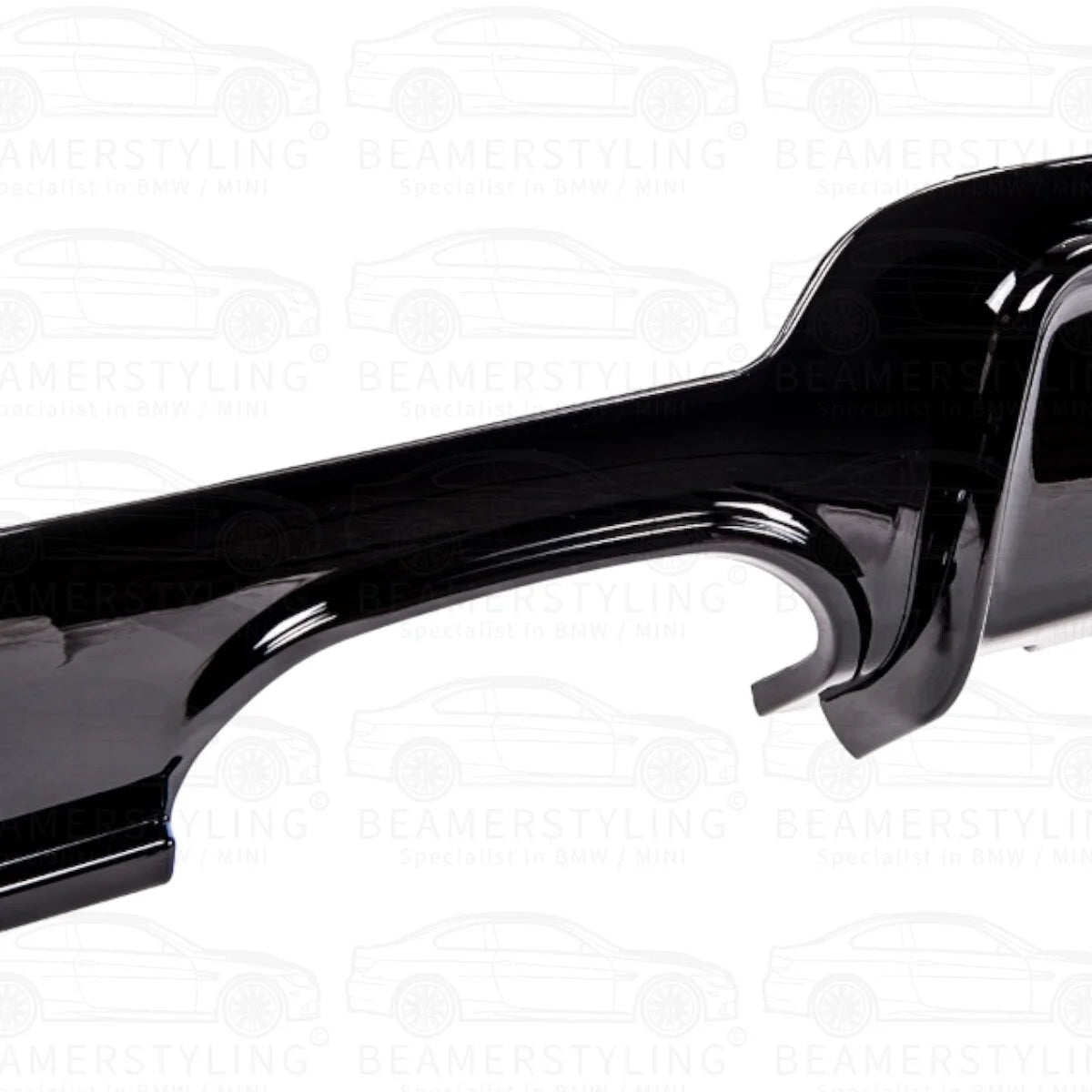 Diffuser - BMW F32 / F33 / F36 - Performance look - Hoogglans zwart | 13-21 - Beamerstyling.nl