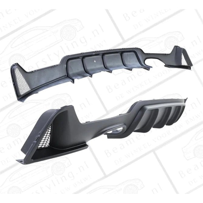 Diffuser - BMW F32 / F33 / F36 - Performance Look - Mat Zwart - Beamerstyling.nl