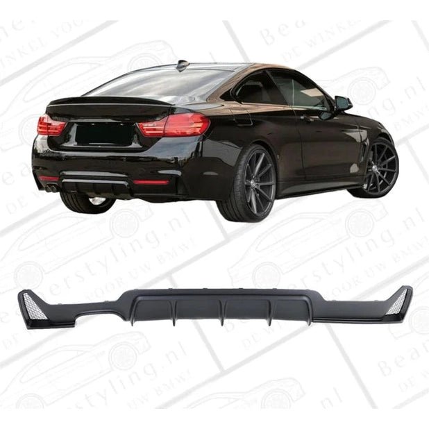 Diffuser - BMW F32 / F33 / F36 - Performance Look - Mat Zwart - Beamerstyling.nl