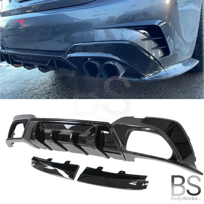 Diffuser - BMW G20 / G21 - Competition Look - Hoogglans Zwart | 19 - 22 - Beamerstyling.nl