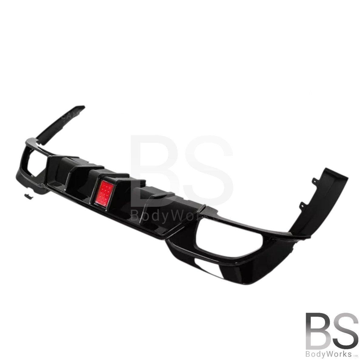 Diffuser - BMW G20 / G21 - Competition look - Met remlicht - Hoogglans zwart | 19 - 22 - Beamerstyling.nl