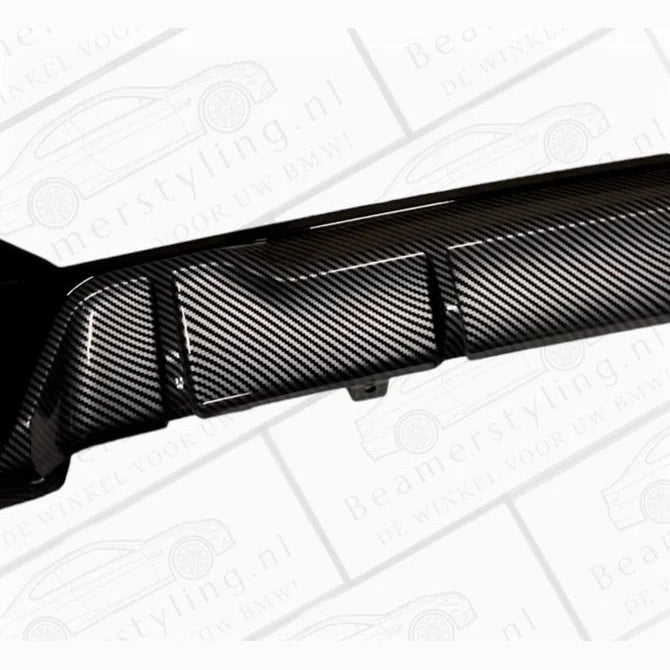 Diffuser - BMW G20 / G21 - M340I - M Performance Look - Hoogglans Zwart / Carbon | 2019-2022 - Beamerstyling.nl
