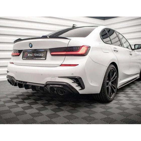 Diffuser - BMW G20 / G21 - M340I - Maxton Design | 19 - 22 — Met Trekhaak - Beamerstyling.nl