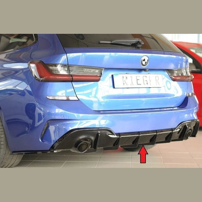 Diffuser - BMW G20 / G21 - Rieger Tuning - Zonder Trekhaak | 19 - 22 — Mat Zwart - Beamerstyling.nl