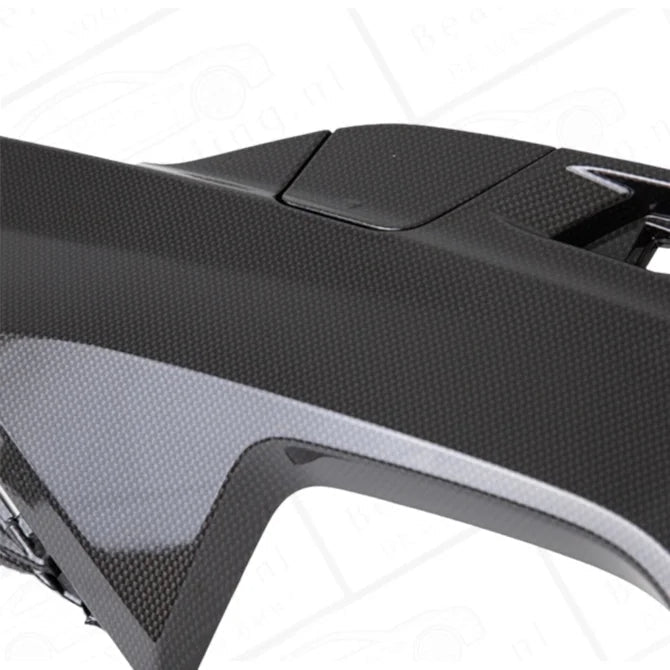 Diffuser - BMW G30 / G31 - M Performance Look - Carbon Look / Hoogglans Zwart - Beamerstyling.nl