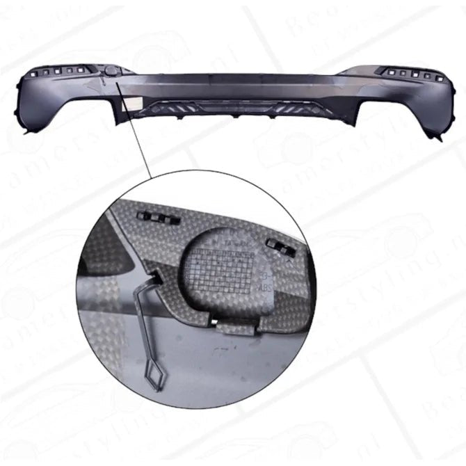 Diffuser - BMW G30 / G31 - M Performance Look - Carbon Look / Hoogglans Zwart - Beamerstyling.nl