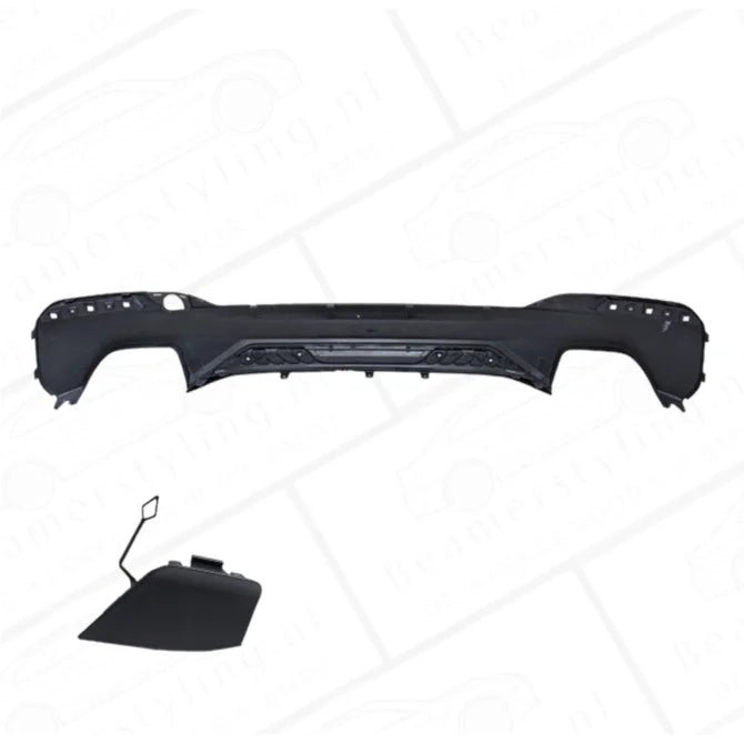 Diffuser - BMW G30 / G31 - M Performance Look - Mat Zwart Met Carbon Inzet - Beamerstyling.nl