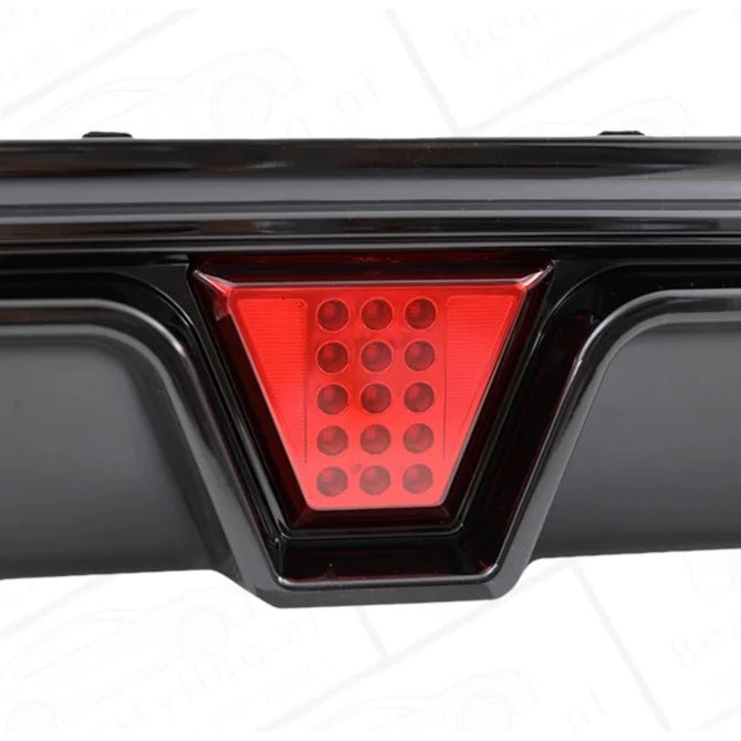 Diffuser - BMW G30 / G31 - M5 CS Design - Hoogglans zwart - Met LED Remlicht | 17 - 23 - Beamerstyling.nl