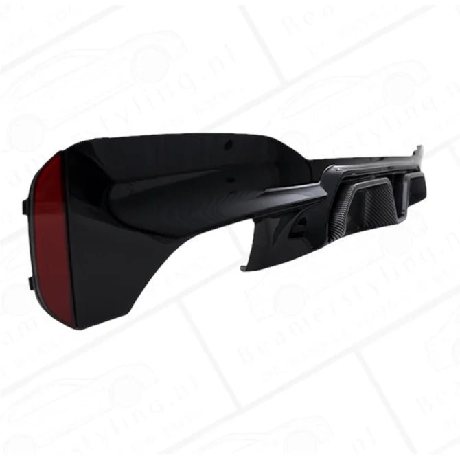 Diffuser - BMW G30 / G31 - M5 Cs Design - Zwart/Carbon - Beamerstyling.nl