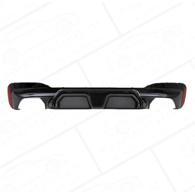 Diffuser - BMW G30 / G31 - M5 Cs Design - Zwart/Carbon - Beamerstyling.nl