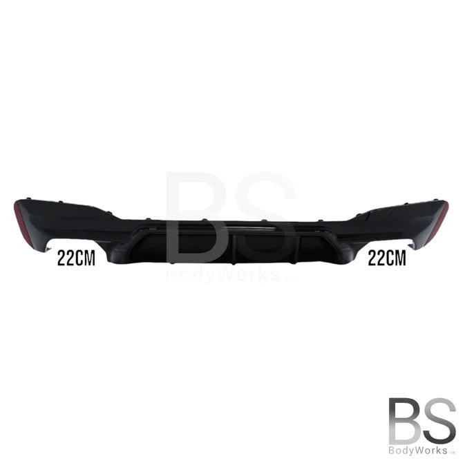 Diffuser - BMW G30 / G31 - M5 Look - Hoogglans Zwart | 17 - 23 - Beamerstyling.nl