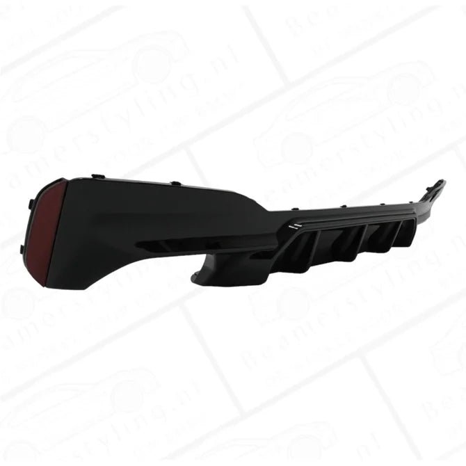 Diffuser - BMW G30 / G31 - M5 Look - Hoogglans Zwart - Incl Sierstukken Chroom - Beamerstyling.nl