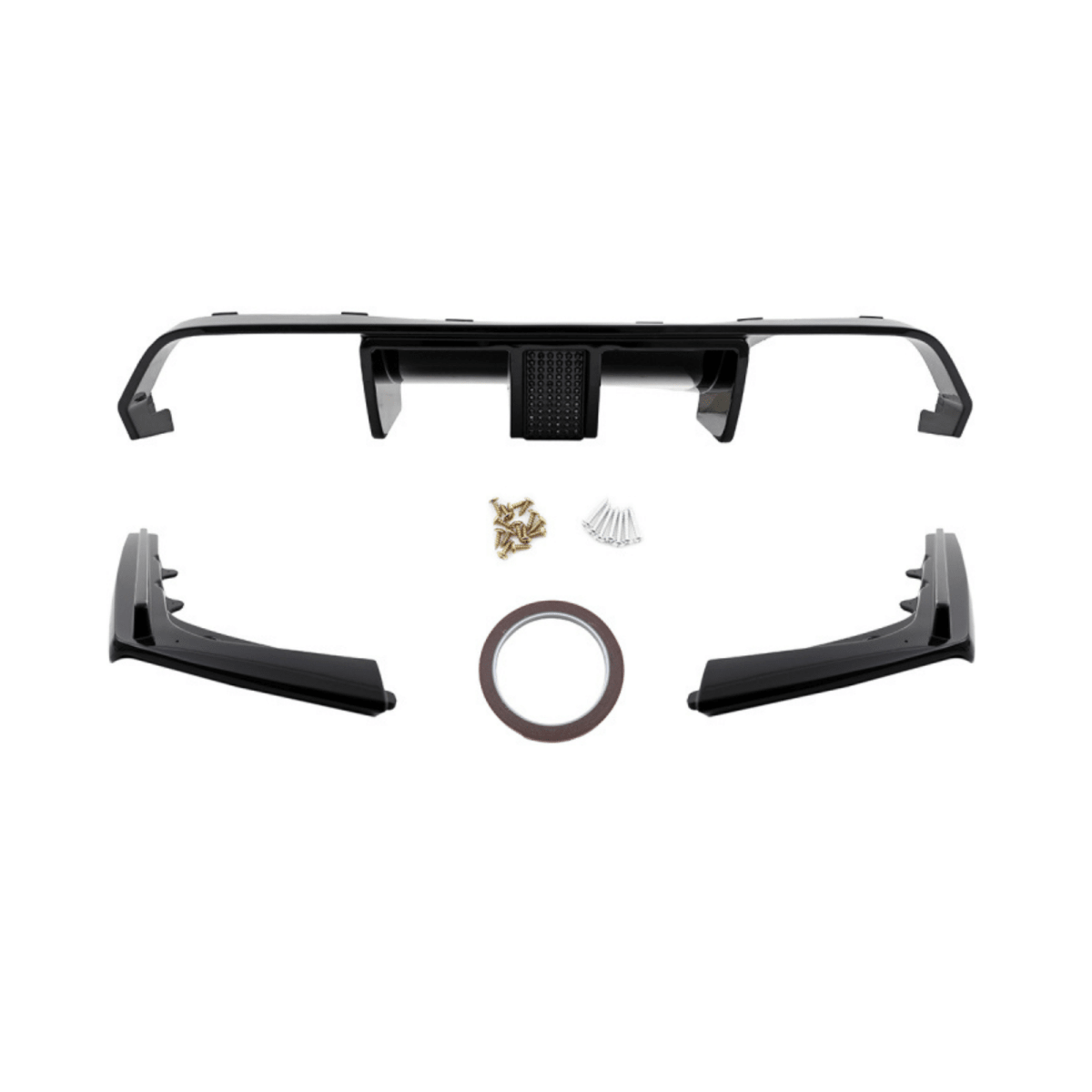 Diffuser - BMW M3 F80 | BMW M4 F82 F83 - Hoogglans Zwart - Met LED Remlicht | 13 - 18 - Beamerstyling.nl