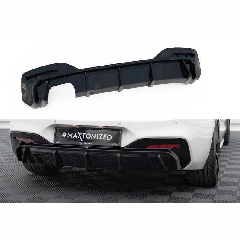 Diffuser V3 - BMW F20LCI / F21LCI - 2 Uitlaten Links - Maxton Design | 2015 - 2019 - Beamerstyling.nl