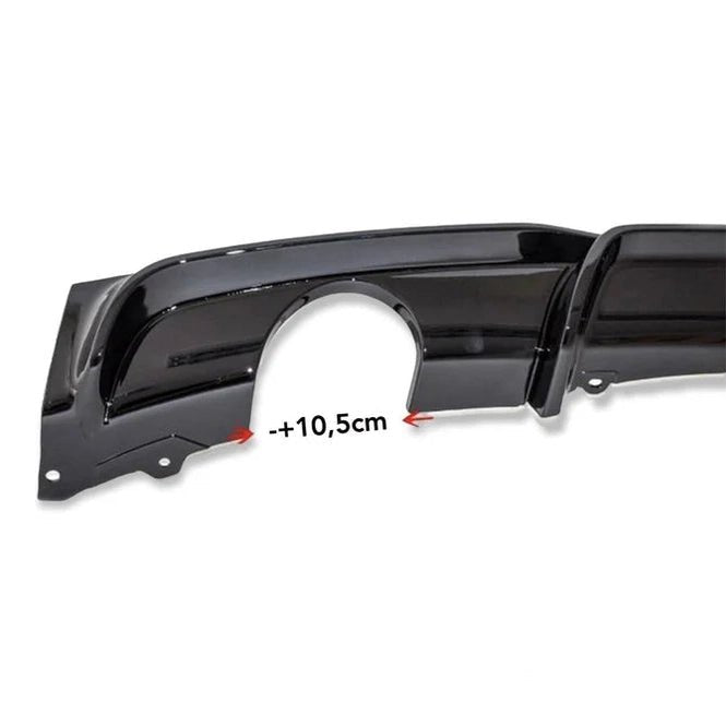 Diffuser Zwart M Performance Look 1 Uitlaat Links BMW 3 Serie F30 / F31 - Beamerstyling.nl