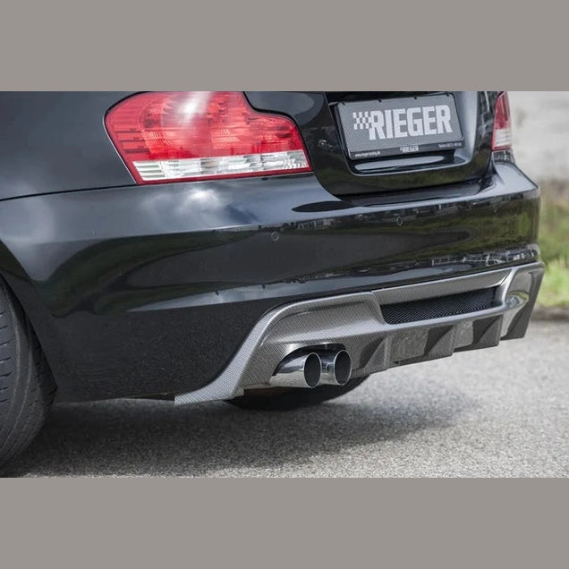 BMW 1 Serie Diffuser Reiger Tuning Uitlaat Links E82 / E88 — Carbon Look