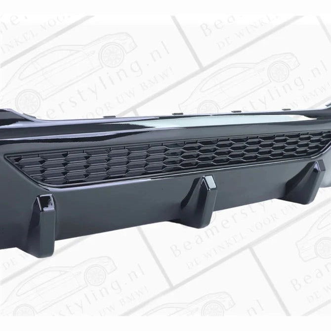 Diffuser - BMW F40 - M Performance Look - Glanzend Zwart
