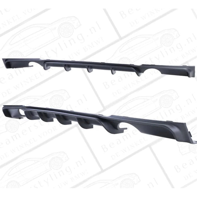 Diffuser - BMW F30 / F31 - M Performance Look - 335I/340I - Mat Zwart