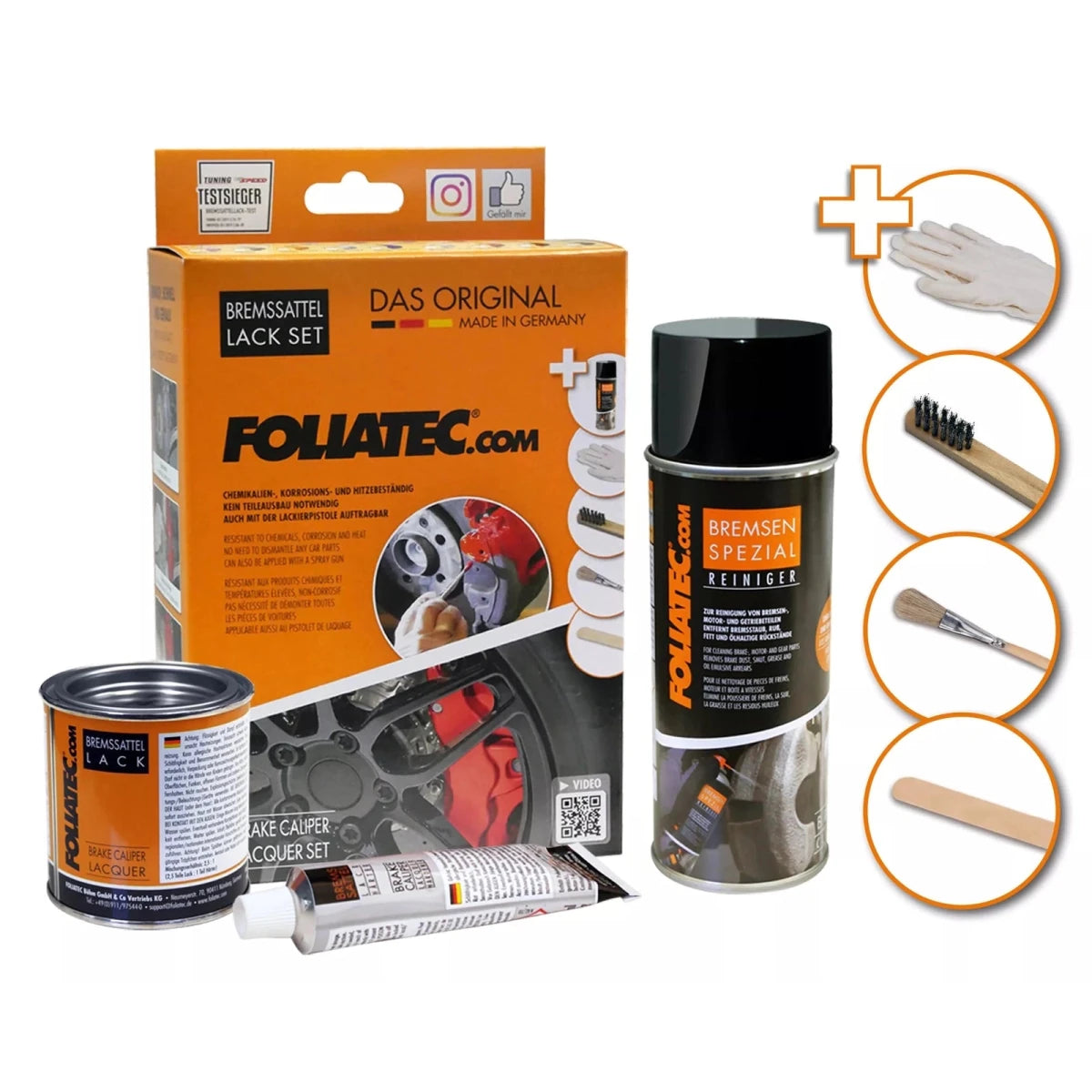 Foliatec® Remklauwverf - 3 Componenten Lak - Complete 7 - Delige Kit | Hyper Gold Metallic - Beamerstyling.nl