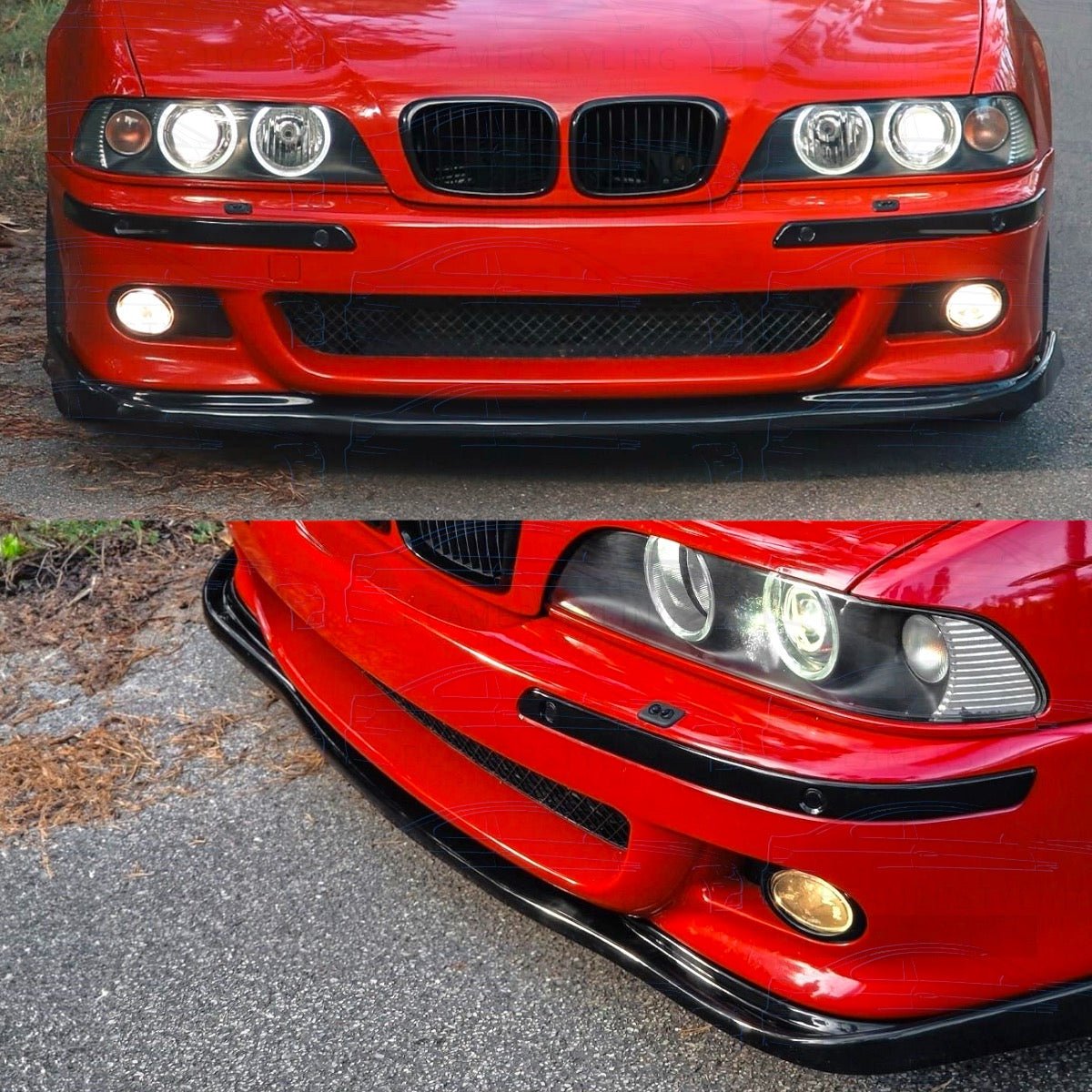 Front Lip - BMW 5 Serie E39 - Hamann Style - Hoogglans Zwart | 1995 - 2003 - Beamerstyling.nl