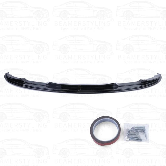 Front Lip - BMW E90 / E91 - Voor M Pakket - Hoogglans Zwart | 08-12 - Beamerstyling.nl