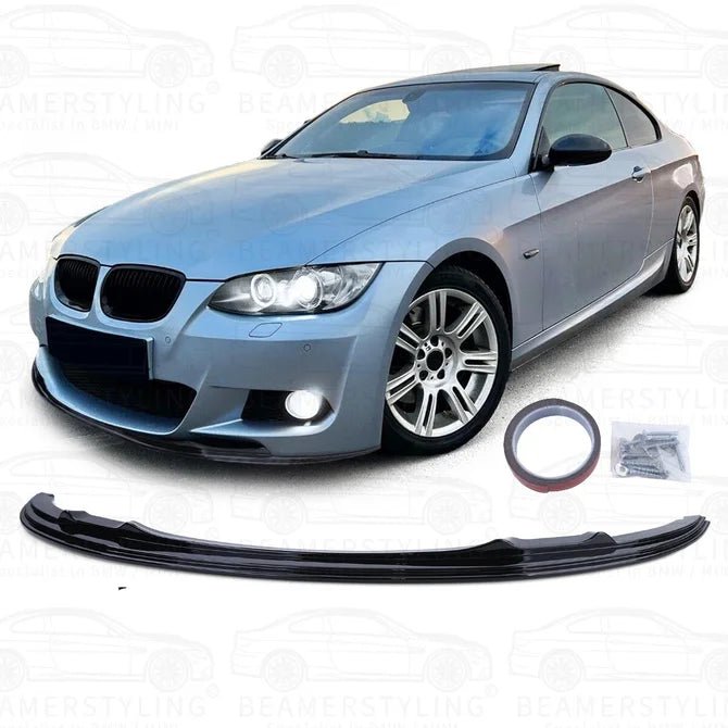 Front Lip - BMW E92 / E93 - Voor M Pakket - Hoogglans zwart | 2006-2010 - Beamerstyling.nl