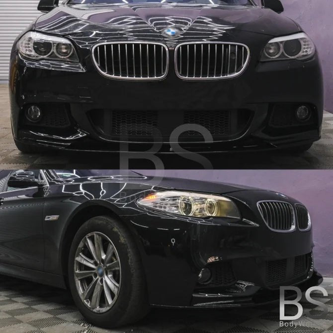 Front Lip - BMW F10 / F11 - M Performance Look - Hoogglans Zwart | 10-17 - Beamerstyling.nl