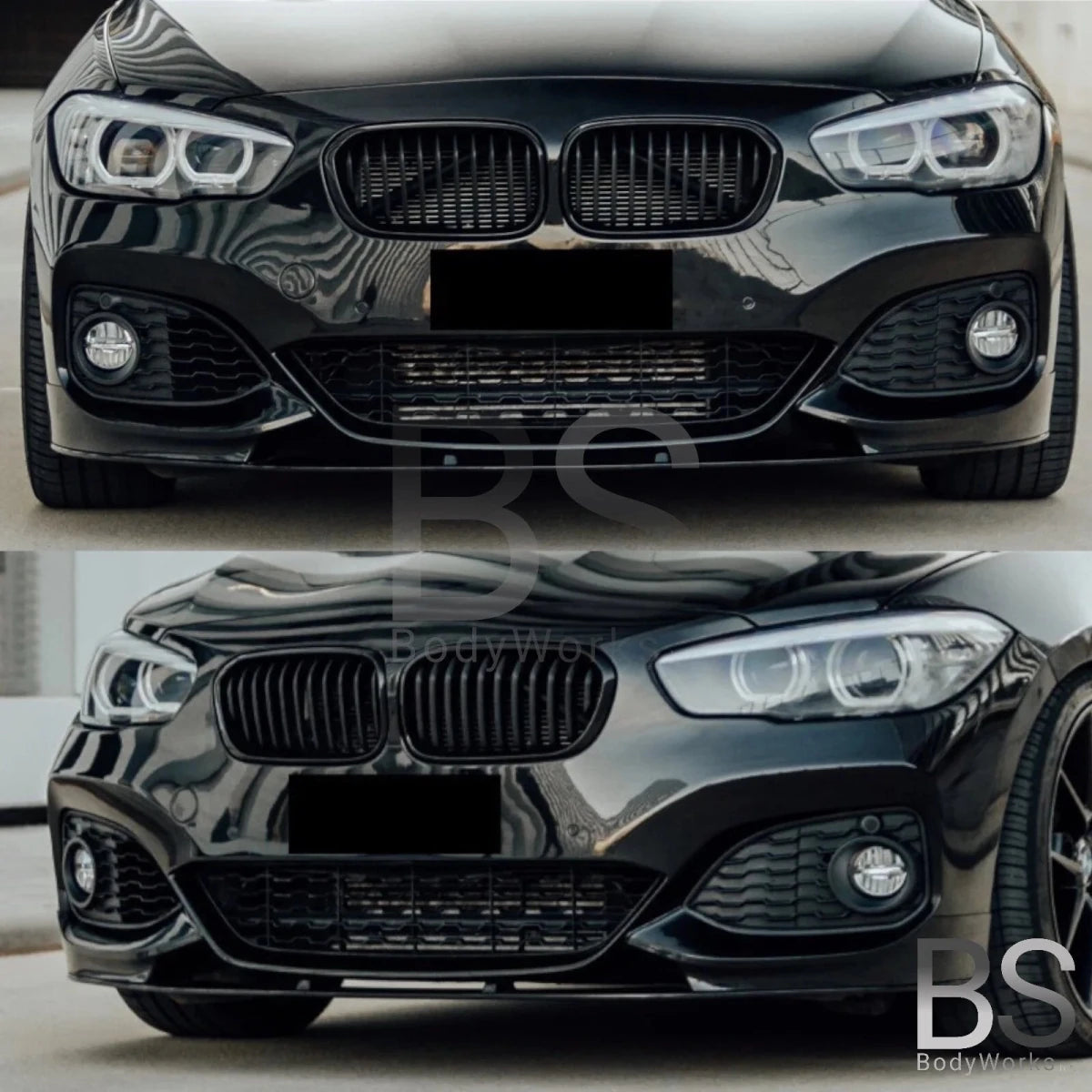 Front Lip - BMW F20LCI / F21LCI - M Performance Look V2 - Hoogglans Zwart | 15-19 - Beamerstyling.nl