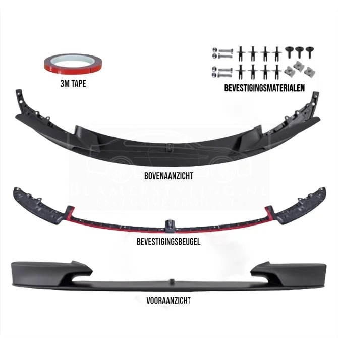 Front lip - BMW F30 / F31 - M-Performance Look - Gecertificeerd OEM Kwaliteit | 12-19 - Beamerstyling.nl