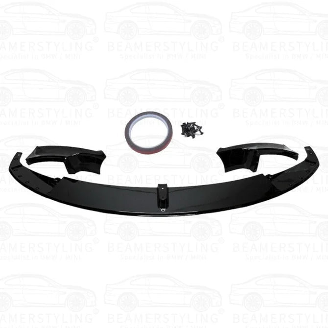 Front lip - BMW F30 / F31 - M Performance Look - Hoogglans Zwart | 11-19 - Beamerstyling.nl
