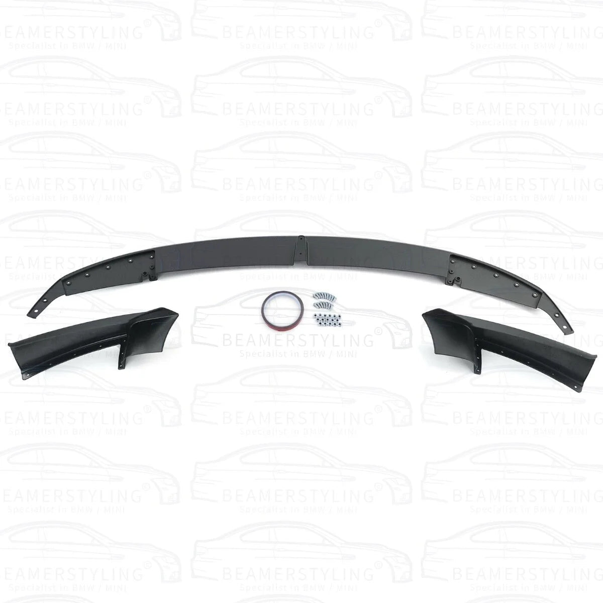 Front lip - BMW F30 / F31 - M Performance look - Mat zwart | 11-19 - Beamerstyling.nl