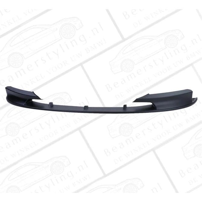 Front Lip - BMW F30 / F31 - Mat Zwart - 2 Delig - Sport Look - Beamerstyling.nl
