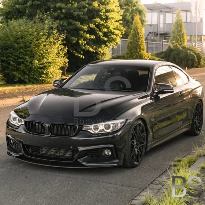 Front Lip - BMW F32 / F33 / F36 - M Performance Look - Hoogglans Zwart | 13-21 - Beamerstyling.nl